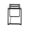 Masters - Modern Office Desk - Black / Clear - Image 2