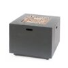 Outdoor Iron Square Propane Fire Pit With Tank Space - Brushed / Brown - Image 9