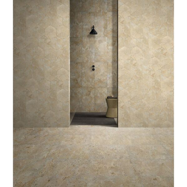 Marble Tile For Floor And Wall 12 X 24" Stone - Beige / Gold
