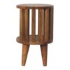 Ariella - Single Shelf Nightstand - Oak - Image 9