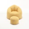 Bedding Bean Bag Sofa Chair High Pressure Foam Bean Bag Chair Adult Material With Padded Foam Padding Compressed Bean Bag With Footrest - Yellow - Image 16