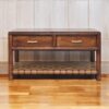 Regency - Woven Console Table With 2 Drawers - Brown - Image 8