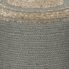 Serena - Round Braided Pouf - Dove Gray - Image 3