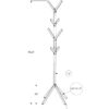 Free Standing Coat Rack 8 Hooks For Entryway - Black - Image 10