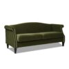 Elaine - Camel Back Small Space Sofa - Olive Green - Image 4