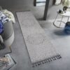 Guros - 2' X 8' Medallion Indoor / Outdoor Area Rug - Gray / White - Image 2