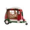 Christmas Plastic / Resin Camper With Mr & Mrs Santa Tea Time LED / Water Spinning / 2 Way Switch, 3*AA Required - Red - Image 3