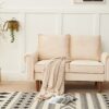 Modern Plush Comfort Loveseat - Beige - Image 7