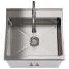Beckham - Laundry Cabinet & Faucet And Stainless Steel Sink - White - Image 3