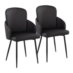 Dahlia - Contemporary Dining Chair (Set of 2) - Black