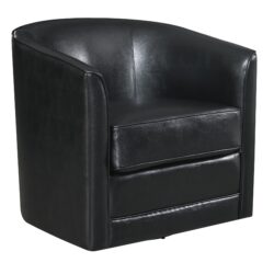 Little - Swivel Accent Chair - Black