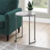 Accent Table, Side, Round - White - Image 10