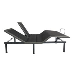 Queen Size Flex Head Quick Assembly Adjustable Bed Frame With Voice Activated Controls - Black