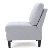 Comfy 5 Pieces L Shaped Sofa With Wooden Legs, Modern Side Chairs For Living Room - Light Gray - Image 6