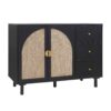 2 Door, 3 Drawer Cabinet, Suitable For Bedroom - Black - Image 8