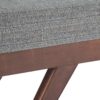 Chanelle - Mid Century Ottoman Bench - Pebble Gray - Image 7