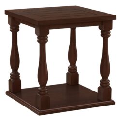 Accent Table, 2 Tier, Square, Traditional - Espresso