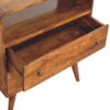 Curved Nordic Charm Console - Brown - Image 4