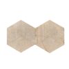 Hexagon Marble Tiles 3D Fluted Stone FS Textured (Set of 12) - Beige / Gold - Image 9