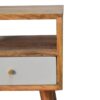 Mini Hand Painted Bedside Table - Light Blue - Image 4