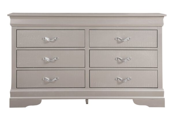Modern Sophisticated Dresser - Silver Champagne