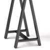 Sawhorse - Solid Walnut Veneer And Metal Desk - Walnut - Image 6