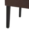 Contemporary Dining Chair (Set of 2) With Upholstery And Rubberwood Legs - Dark Brown - Image 14