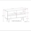 Chase - Low Bookcase - Rustic Natural Aged Brown - Image 10