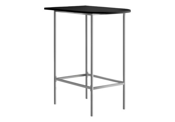 Home Bar Table With Bar Height Small Rectangular For Kitchen - Black