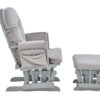Mason - Glider And Ottoman Gray Wood - Light Gray Fabric - Image 3