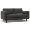 Morrison - Upholstered Sofa And Ottoman Set - Charcoal Gray - Image 4