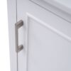 Modern Small Bathroom Vanity Cabinet With Ceramic Basin, Ample Storage, 1 Soft-Close Door - White - Image 17