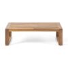 Paloma - Loveseat And Coffee Table Set With Adirondack Design Acacia Wood And Waterproof Fabric - Teak / Beige - Image 11
