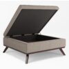 Owen - Square Coffee Table Storage Ottoman - Natural - Image 7