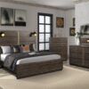 Indutrial Farmhouse 5 Drawer Chest - Brown - Image 4