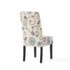 Contemporary Dining Chair Set With Rubberwood Legs - White / Blue - Image 10
