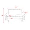 Modern Plush Comfort Loveseat - Beige - Image 9