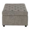 Convertible Ottoman Sleeper With Memory Mattress - Gray - Gray - Image 7