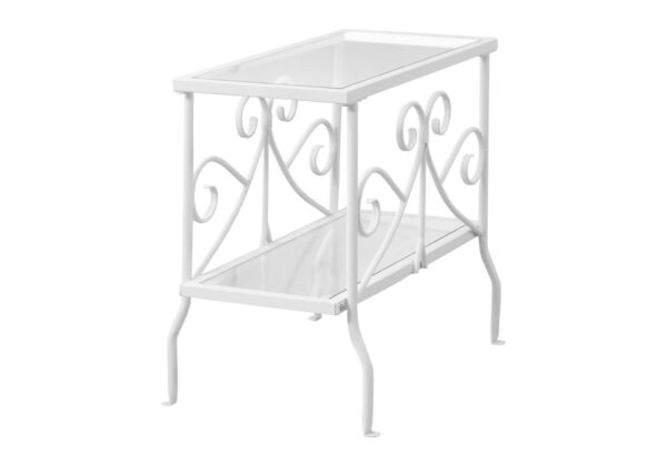 Accent Table, Side Traditional - White