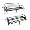 Alfonso - Adjustable Sofa Frame (Cushion Not Included) - Black - Image 6