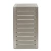 Aluminum Outdoor Side Table, C Shaped End Table, Outside Small Table For Patio - Silver - Image 9