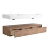 Contemporary Wall Mounted Bathroom Vanity With Dual Resin Sink And Soft Close Drawer - Imitative Oak - Image 16