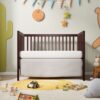 Crib 5 In 1 Convertible, Converts From Baby Crib To Toddler Bed, Fits Standard Full Size Crib Mattress - Espresso - Image 9