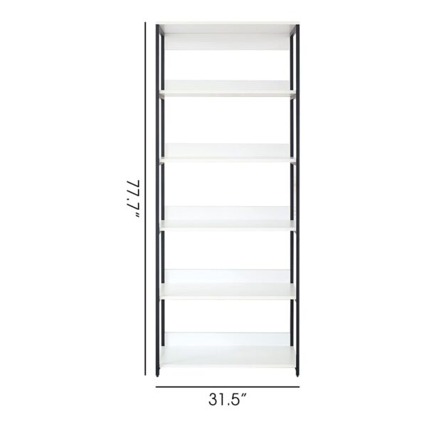 Fiona - Modern Walk In Closet With 5 Shelves And Metal - White