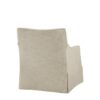 Modern Design London Skirted Swivel Chair Traditional Aesthetic Polyester - Beige - Image 6