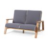 Paloma - Contemporary Loveseat And Coffee Table Set With Weather Resistant Cushions - Gray - Image 9