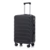 Set 3 Pieces 20" / 24" / 28" Abs Spinner Wheel Luggage, Matching Color, With Combination Lock - Black - Image 24