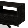 Modern Scandi 3 Door Low Profile TV Stand For TVs Up To 80" - Black - Image 3