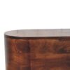Rounded Lid Up Blanket Box - Walnut - Image 8