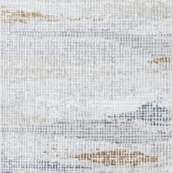 Textures - 2'7" X 7' Area Rug Polypropylene - Multi / White